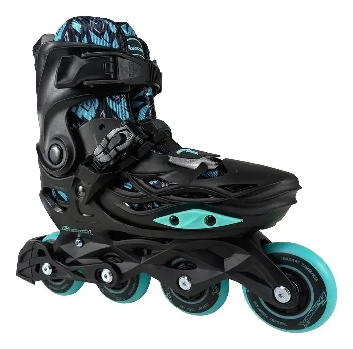 Patins Inline Infantil Traxart Freemix Preto 70/72mm