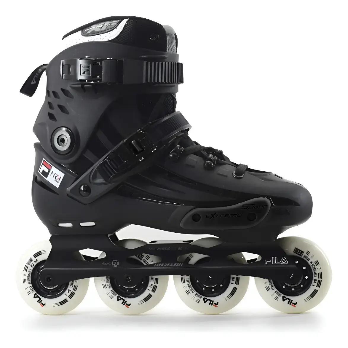 Patins Urban Profissional Fila NRK Pro All Black 80mm Abec7