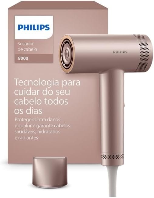 Secador de Cabelo Philips Série 8000 ThermoShield 1400W 220V
