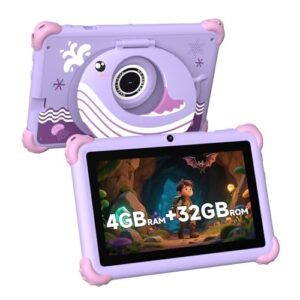 Aheadthink tablet infantil 7 polegadas roxo Android 32GB
