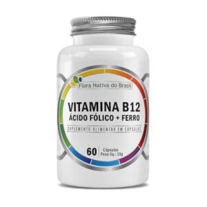 Flora Nativa do Brasil Ferro Acido Folico Vitamina B12 capsulas