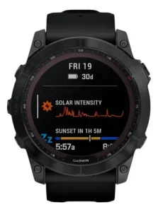 Garmin Fenix 7X Solar Zafiro tela transflectiva 1.4 bisel titânio DLC