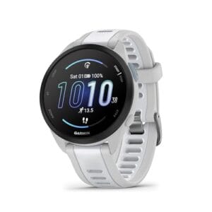 Garmin Forerunner 165 43mm AMOLED preto mesh GPS música Body Battery corrida