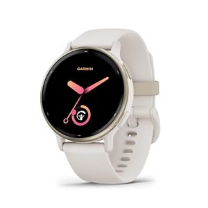 Garmin Vivoactive 5 smartwatch AMOLED 1.2 marfim silicone branco lifestyle esporte