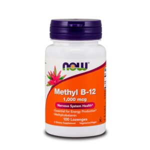 Now Foods Vitamin B12 1000 mcg pastilha sublingual