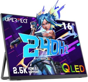 UPERFECT 16 2.5K 240Hz QLED monitor portátil gamer HDR Sync Adaptativo