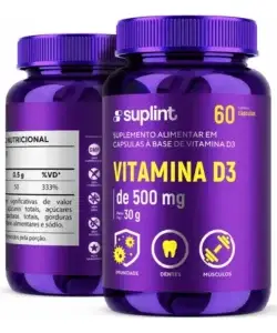 Vitamina D3 Suplint Nutricional 2000 UI 60 cápsulas