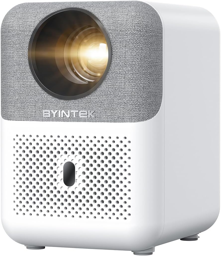 Projetor BYINTEK U4 compacto com foco automático branco
