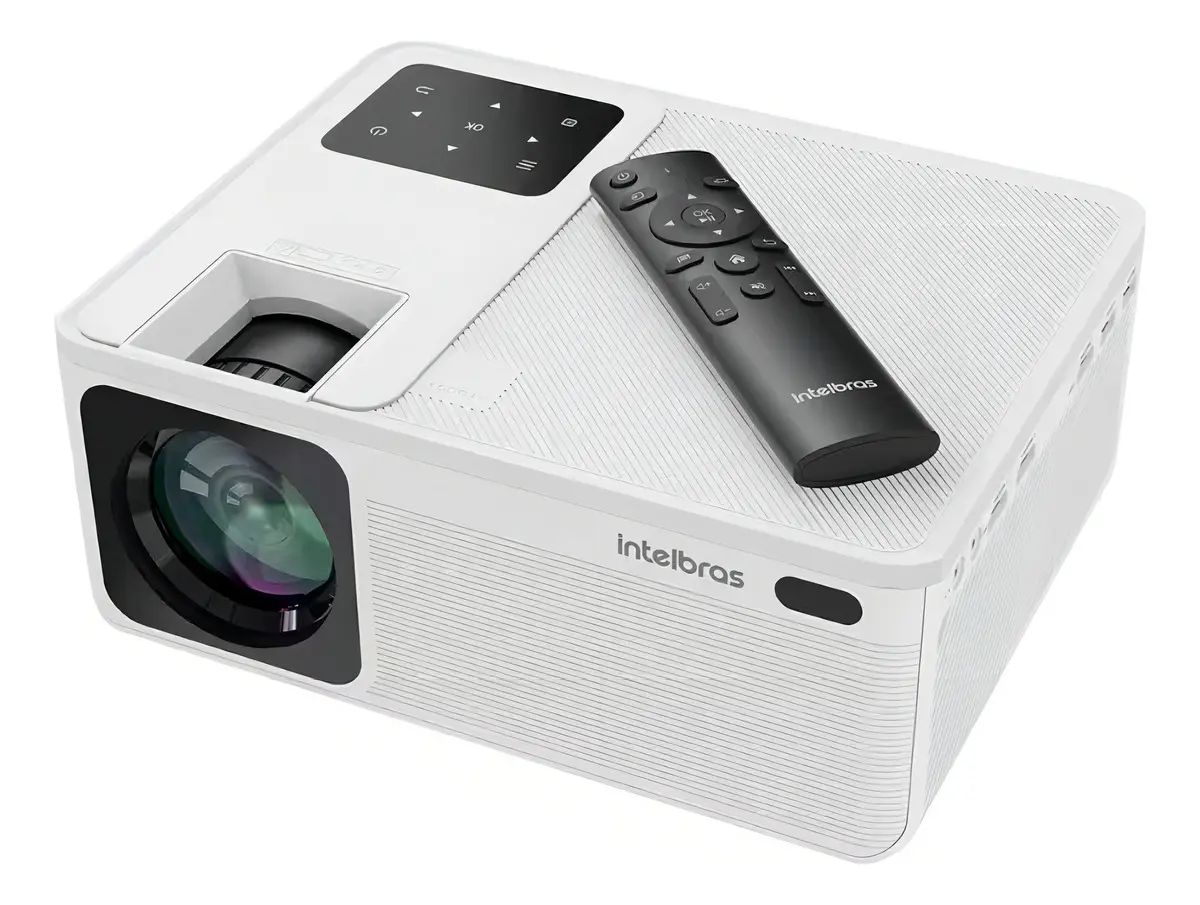 Projetor Intelbras PFL5211 Full HD 5200 lúmens branco