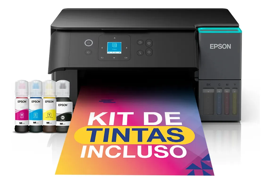 Impressora multifuncional Epson EcoTank L4360 Wi-Fi preta